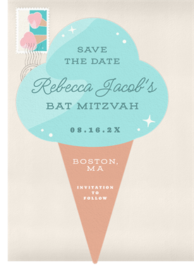 'Ice Cream Truck' Bat Mitzvah Save the Date