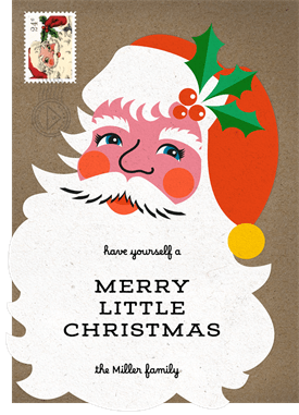 'Jolly Saint Nick' Christmas Greetings Card