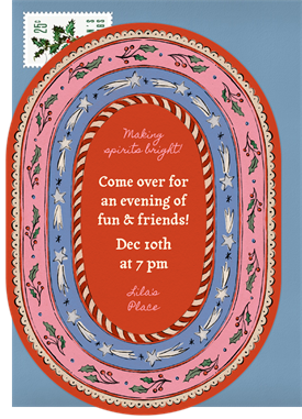 'Festive Holiday Frame' Holiday Party Invitation