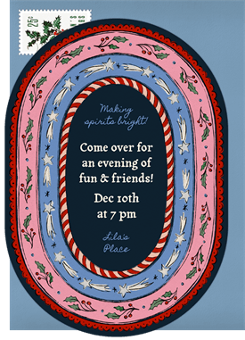 'Festive Holiday Frame' Holiday Party Invitation