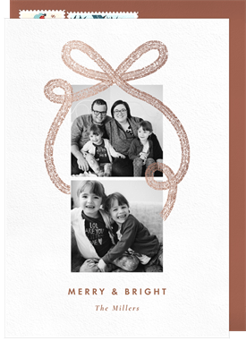 'Foil Bow' Holiday Greetings Card