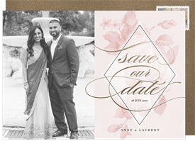 'Vintage Botanical' Wedding Save the Date