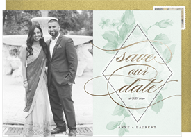 'Vintage Botanical' Wedding Save the Date