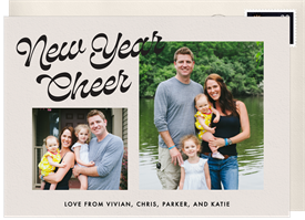 'Retro Cheer' New Year's Greeting Card