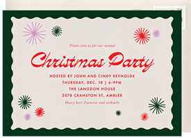 'Retro Glam' Christmas Party Invitation