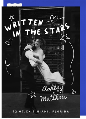 'Written' Wedding Save the Date