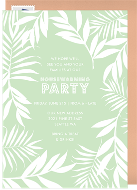 'The Palms' Housewarming Party Invitation