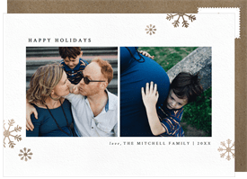 'Snowy Windows' Holiday Greetings Card