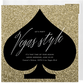 'Vegas Style' Entertaining Invitation
