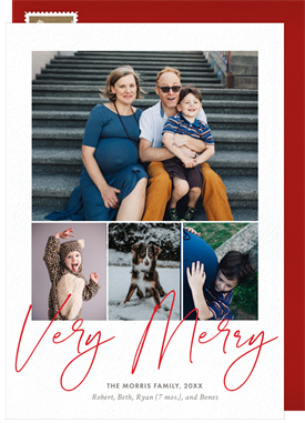 'Very Merry Grid' Holiday Greetings Card