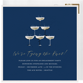 'Champagne Tier' Party Invitation