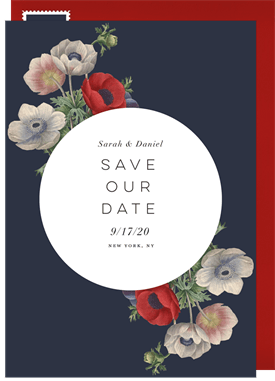 'Wildflower Blooms' Wedding Save the Date
