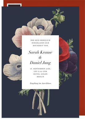 'Wildflower Blooms' Wedding Invitation