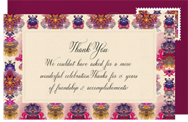 'Deconstructed Damask' Business Thank You Note