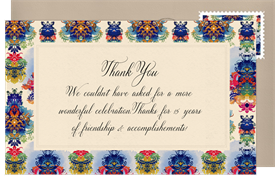 'Deconstructed Damask' Business Thank You Note