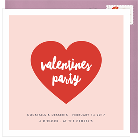 'Valentines Party' Entertaining Invitation