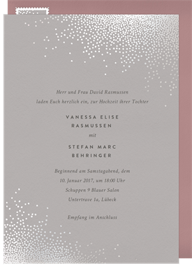 'Crystal Bling' Wedding Invitation