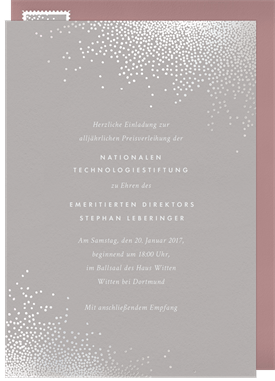 'Crystal Bling' Business Invitation