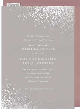 'Crystal Bling' Business Invitation