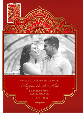 'Indian Inspired' Wedding Save the Date