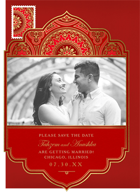 'Indian Inspired' Wedding Save the Date