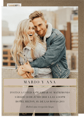 'Chic Overlay' Wedding Invitation