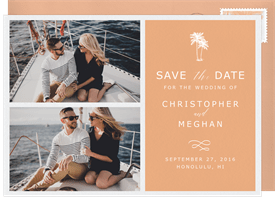 'Palm Tree Trio' Wedding Save the Date