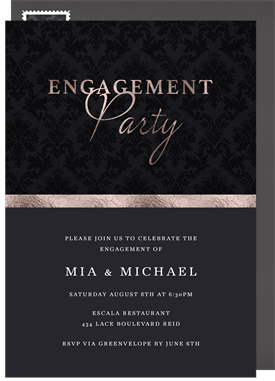 'Elegant Affair' Party Invitation