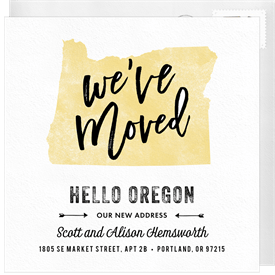 'Hello Oregon' Moving Announcement