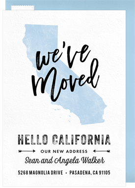'Hello California' Moving Announcement