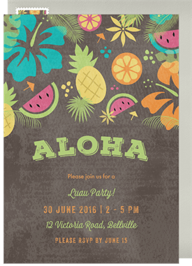 'Maui Wowee' Entertaining Invitation
