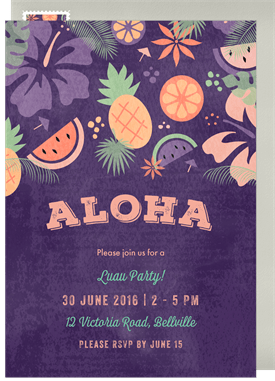 'Maui Wowee' Entertaining Invitation