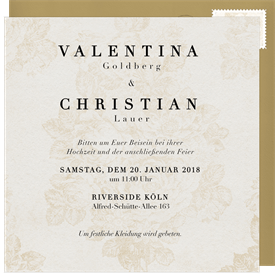 'Valencia' Wedding Invitation