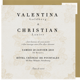 'Valencia' Wedding Invitation