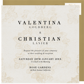 'Valencia' Wedding Invitation