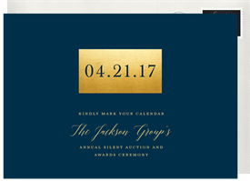 'Golden Plaque' Business Save the Date