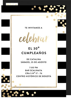 'So Chic' Adult Birthday Invitation