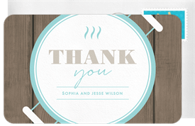 'Backyard Baby-Q' Baby Shower Thank You Note