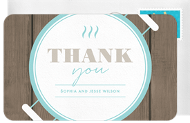 'Backyard Baby-Q' Baby Shower Thank You Note