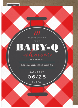 'Grill and Chill' Baby Shower Invitation