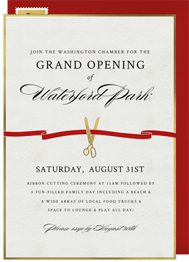 Invitation to Ribbon Cutting Ceremony for Perfectly Sculpted