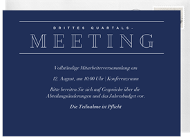 'Simple Meeting' Business Invitation