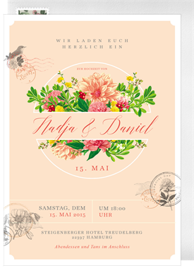 'Botanical Garden' Wedding Invitation