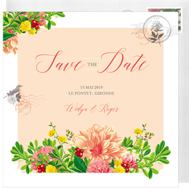 'Botanical Garden' Wedding Save the Date