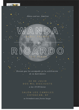 'Full Moon' Wedding Invitation