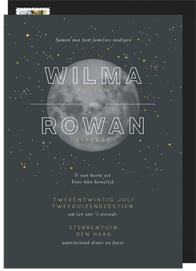 'Full Moon' Wedding Invitation