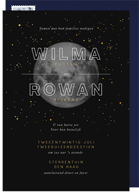 'Full Moon' Wedding Invitation