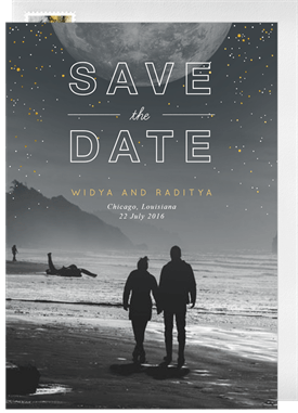 'Full Moon' Wedding Save the Date