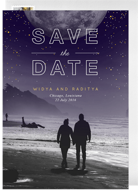 'Full Moon' Wedding Save the Date