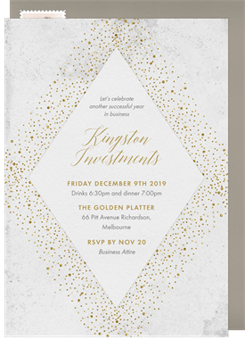 'All That Glitters' Business Holiday Party Invitation
